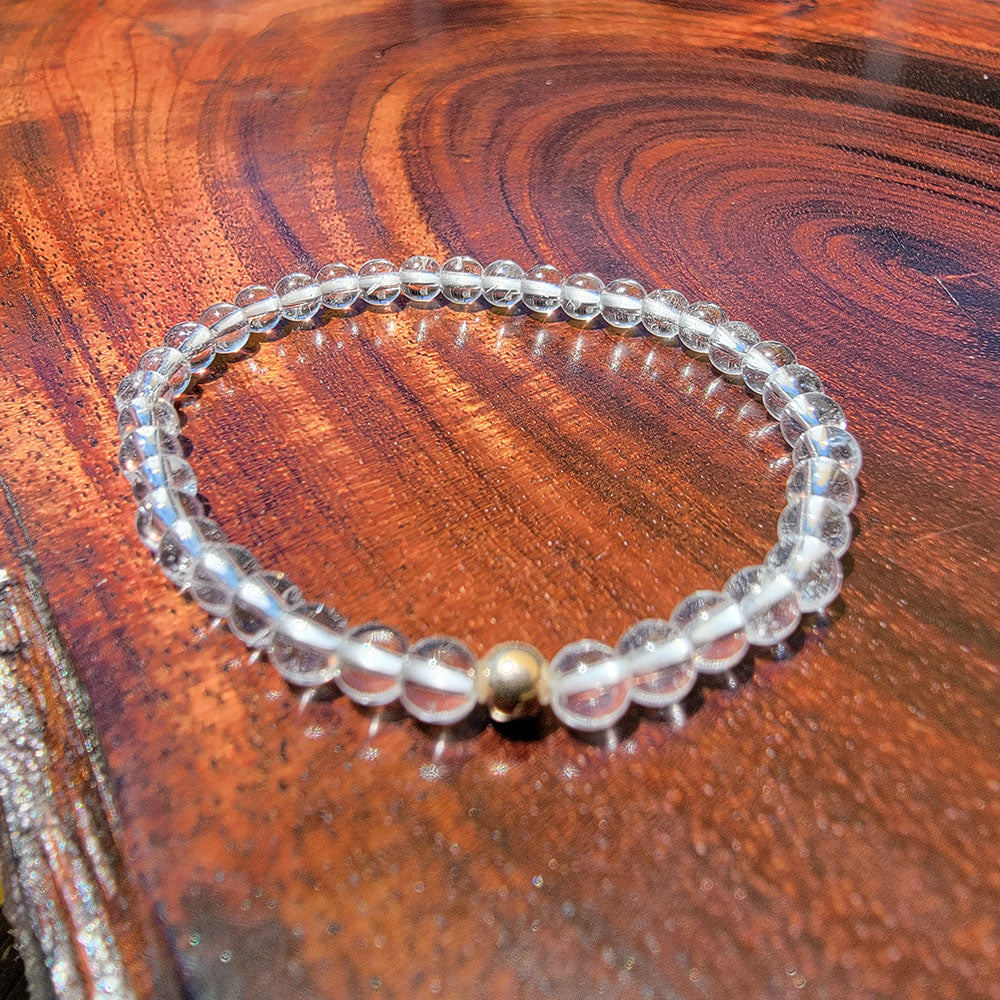 Rock Crystal Stretch Bracelet