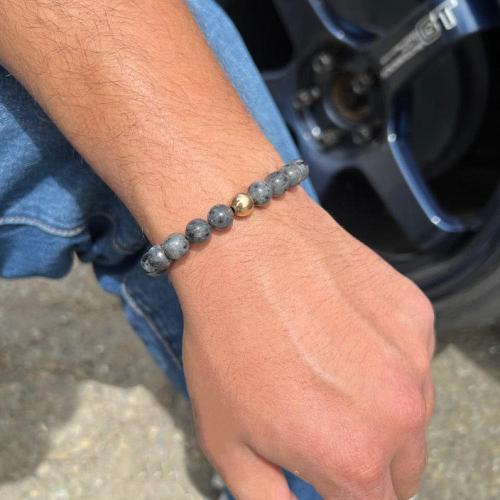 Black Labradorite Stretch Bracelet