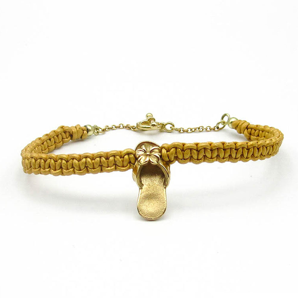 Slipper Leather Cord Bracelet