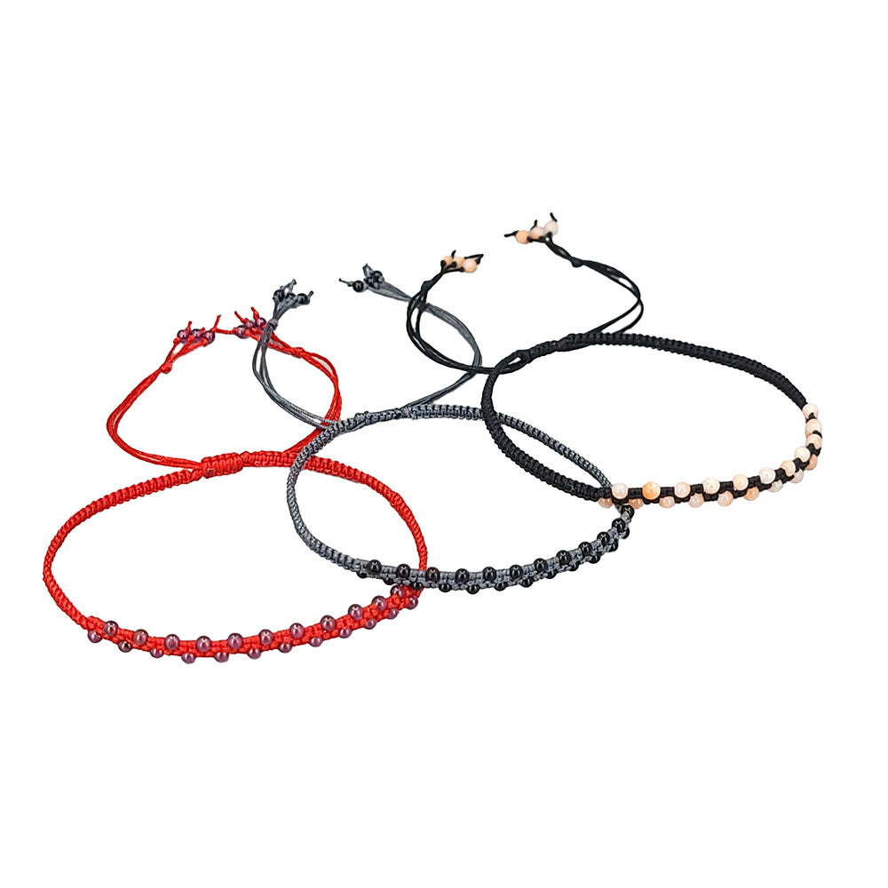Gemstone Adjustable Cord Bracelet