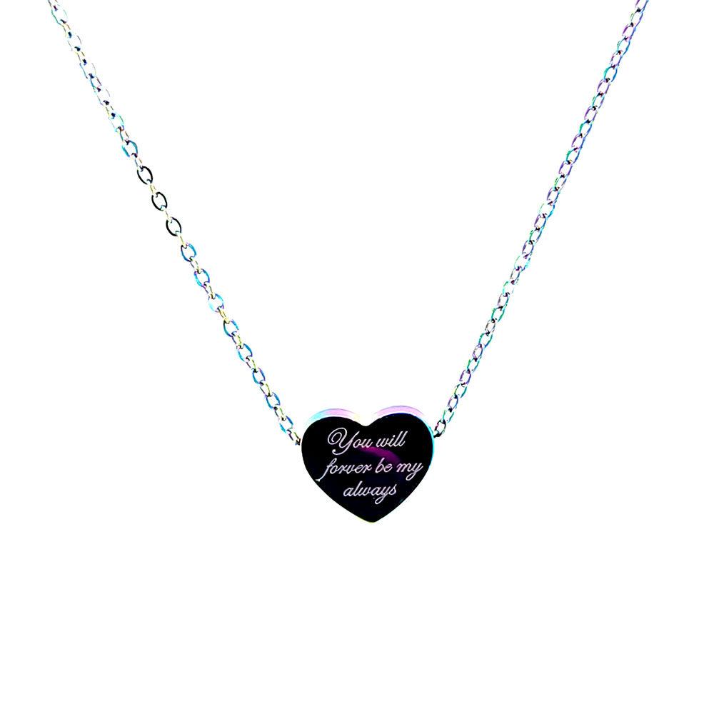 "You Will Forever Be My Always" Heart Pendant – Eternal Love