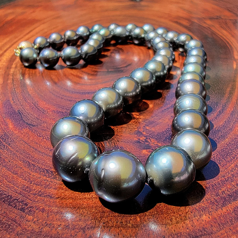 Tahitian Semi Round Pearl Necklace