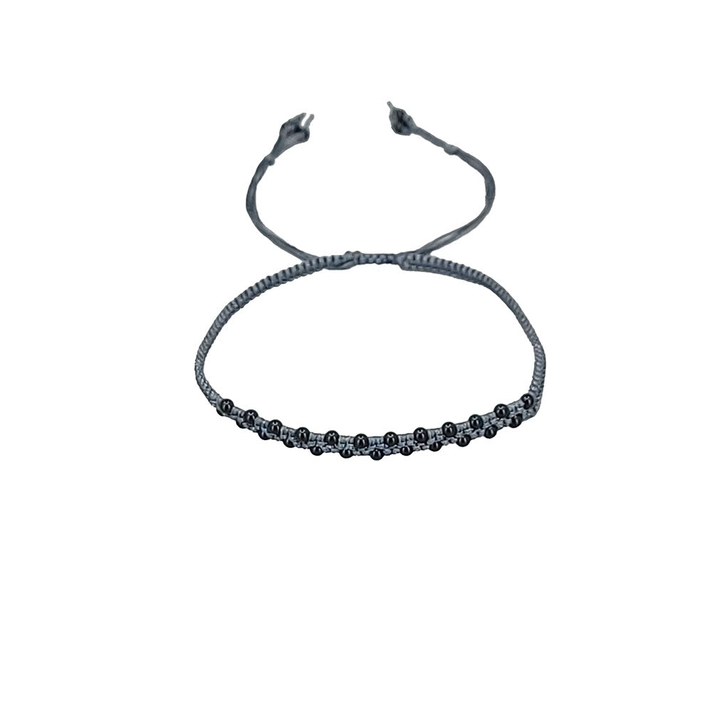 Onyx Adjustable Cord Bracelet